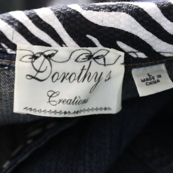 Dorothy's Creation Denim Jacket with Zebra Accents - Picture 6 of 7
